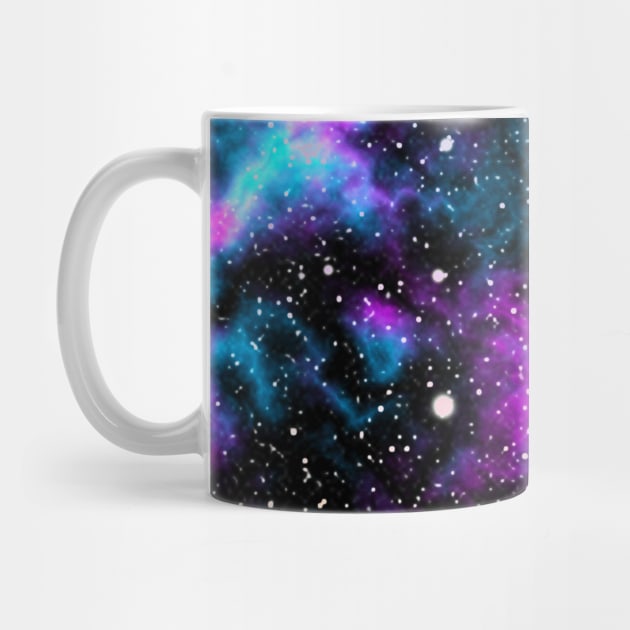 Neon Galaxy Deep Space Sky by julieerindesigns